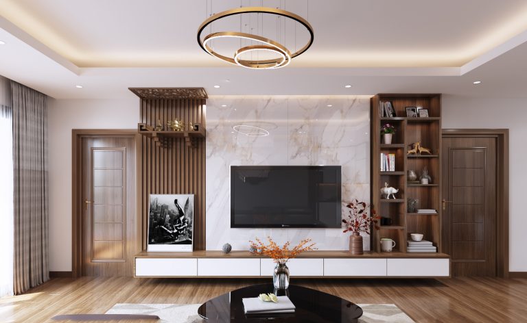 vách tivi ốp tấm nhựa pvc vân đá